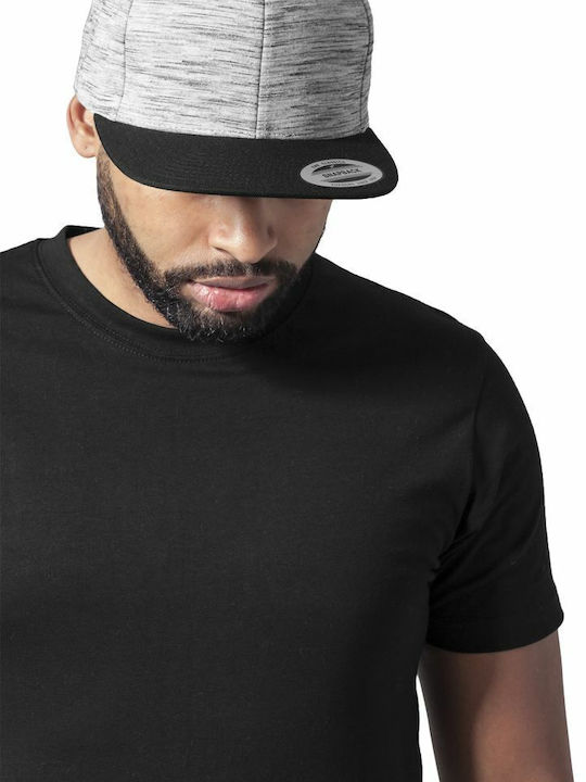 6089SC Men's Snapback Cap Black/Grey