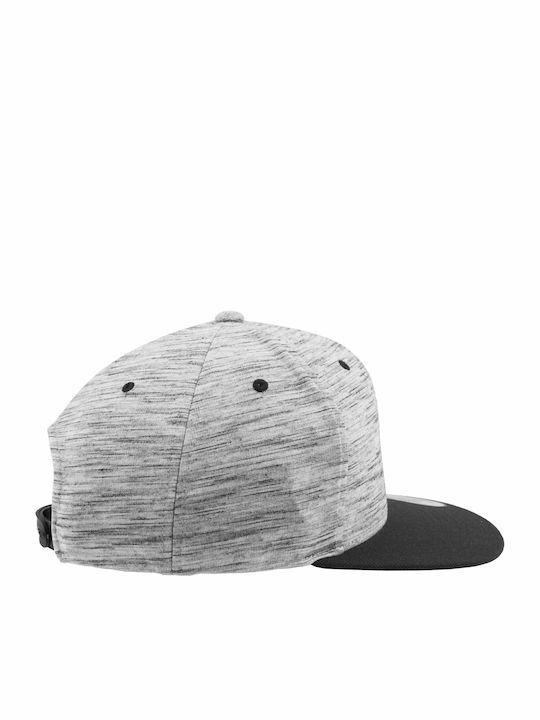 6089SC Men's Snapback Cap Black/Grey