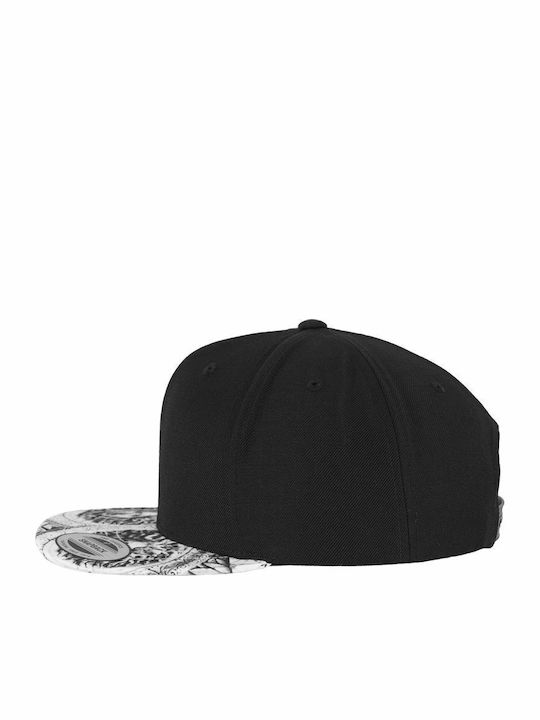 Sun King 6089SK Men's Snapback Cap Black/White