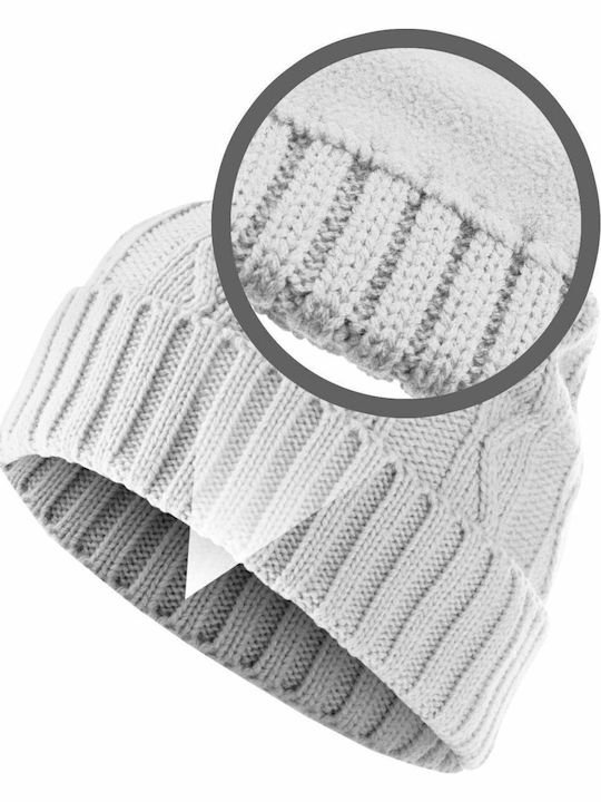 Beanie Männer Beanie Gestrickt in Weiß Farbe