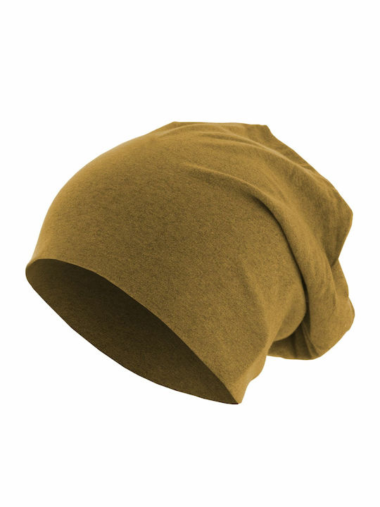 Ανδρικός Beanie Σκούφος σε Κίτρινο χρώμα