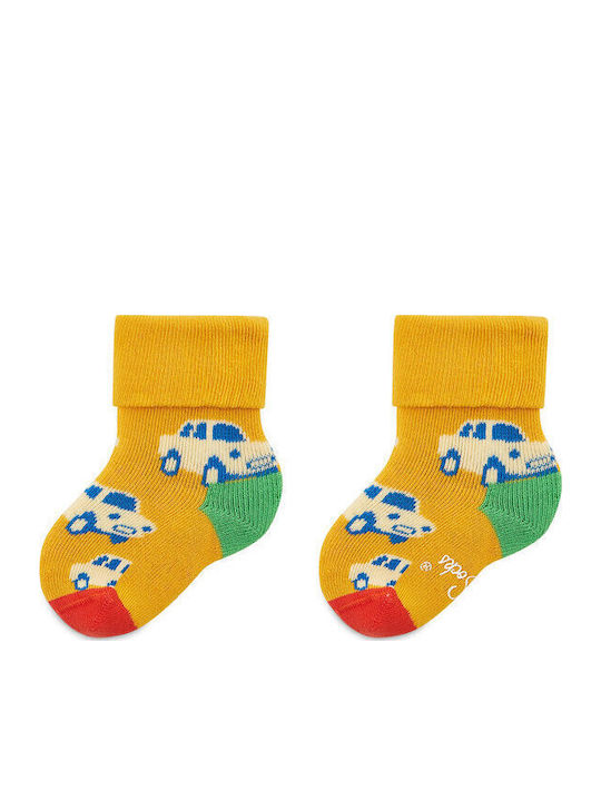 Happy Socks Παιδικές Κάλτσες Μακριές Kids Πολύχρωμες 2 Ζευγάρια