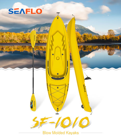 Seaflo Adult Kayak SEA-016 Πλαστικό Kayak Θαλάσσης 1 Ατόμου Κόκκινο
