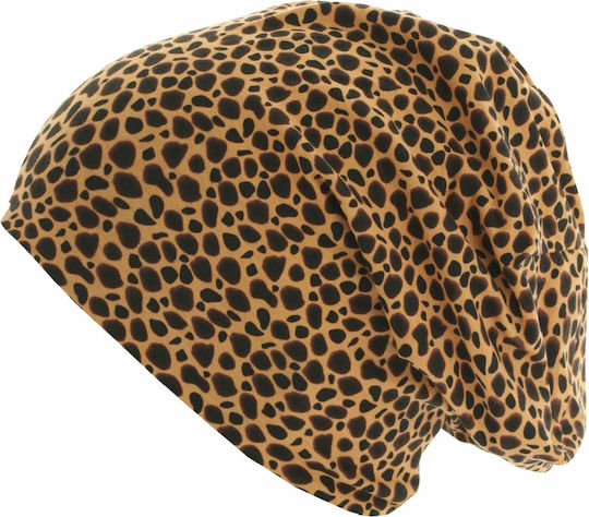 10479 Beanie Γυναικείος Σκούφος Cheetah / Black