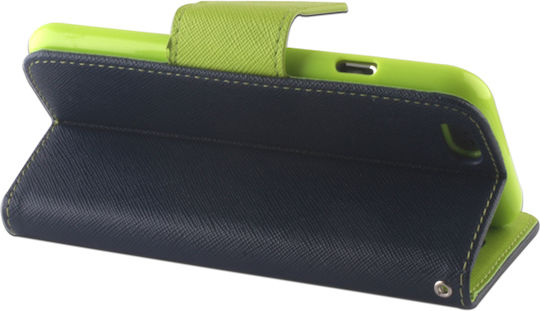Smart Fancy Buchen Sie Synthetisches Leder Blue/Green (Realme 9i)