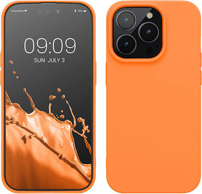 KWmobile Slim Silicone Back Cover Fruity Orange (iPhone 14 Pro)