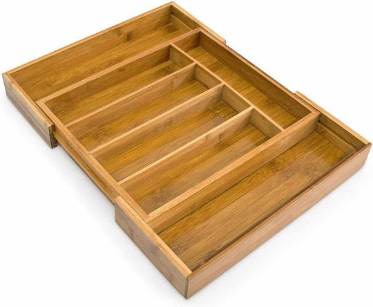 Bakaji Tăvi Pentru Tacâmuri De Sertar Rabătabilă Din Lemn 48.5x37x5cm Maro Bakaji Tăvi Pentru Tacâmuri De Sertar Rabătabilă Din Lemn 48.5x37x5cm Maro
