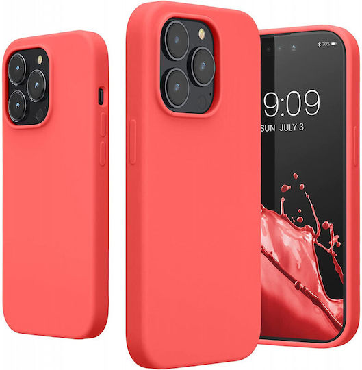 KWmobile Back Cover Σιλικόνης Neon Coral (iPhone 14 Pro)