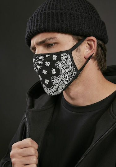 Mister Tee MT1375 Маска за защита Тъканна Black/White MT1375-00826 2бр