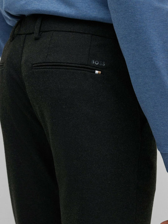 Kaito1 Παντελόνι Chino Ελαστικό σε Slim Εφαρμογή Μαύρο