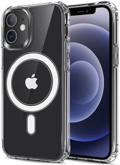 Ancus MagSafe Back Cover Σιλικόνης Διάφανο (iPhone 11)