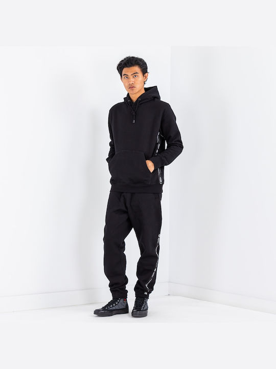 Sweatshirt with Hood Black