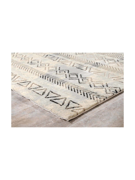Tzikas Carpets Sign Set Modern Schlafzimmer-Teppichsets Synthetisch,Polyester/Cotton/Leather Grey 348-0-358-37461-095 3Stück