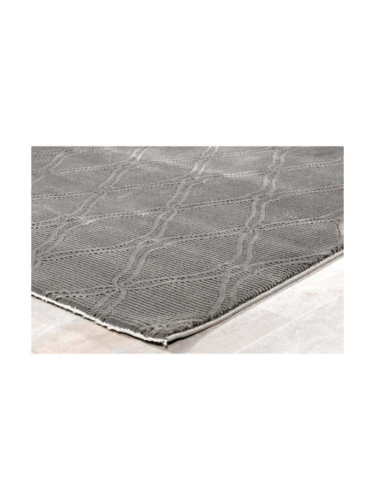 Tzikas Carpets Modern Bedroom Rug Set Black 3 Pieces