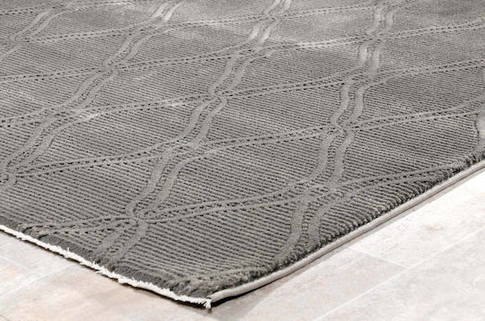 Tzikas Carpets Modern Schlafzimmer-Teppichsets Schwarz 3 Stück