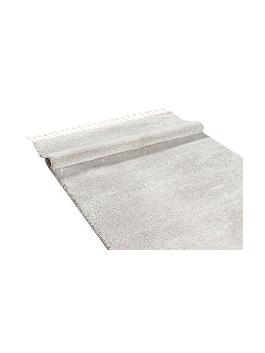 Balsan Silky Χαλί Ορθογώνιο Shaggy με Κρόσια Beige 133x190cm