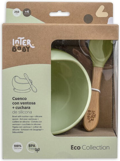 Interbaby Baby Food Container Set made of Silicone Green 2pcs