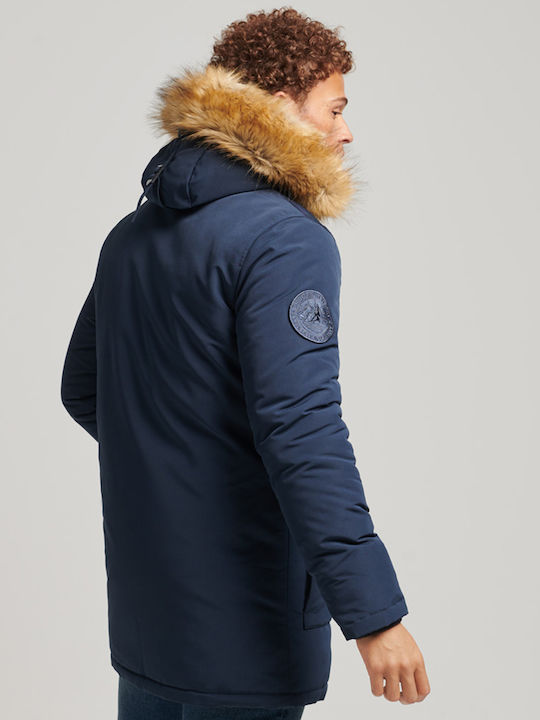 D1 Vintage Everest Winter Jacket Parka Nordic Chrome Navy