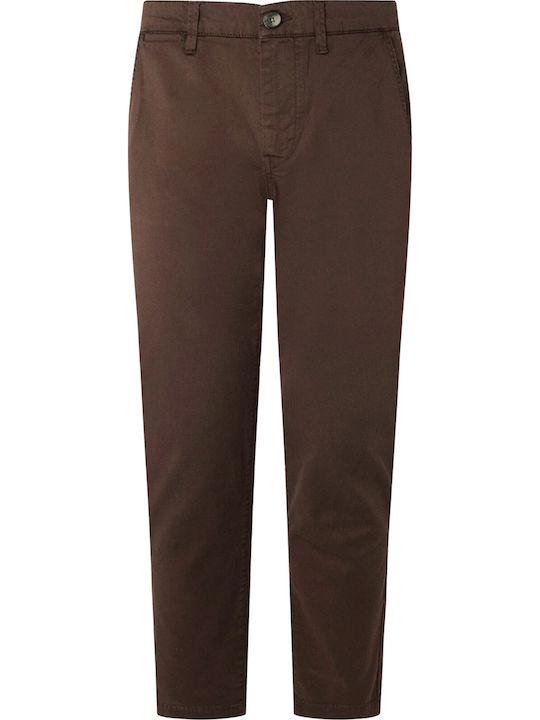 Charly Trousers Chino in Slim Fit Brown