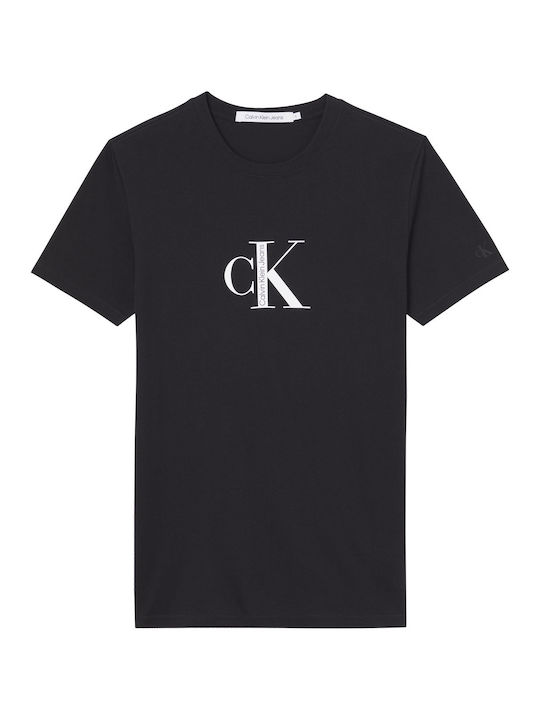 Calvin Klein Ανδρικό T-shirt Μαύρο με Στάμπα