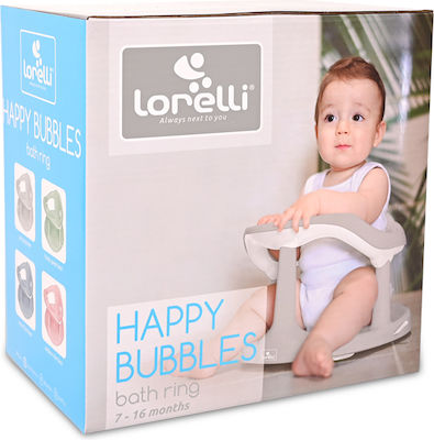 Lorelli Baby Bath Seat Bear Cool Grey