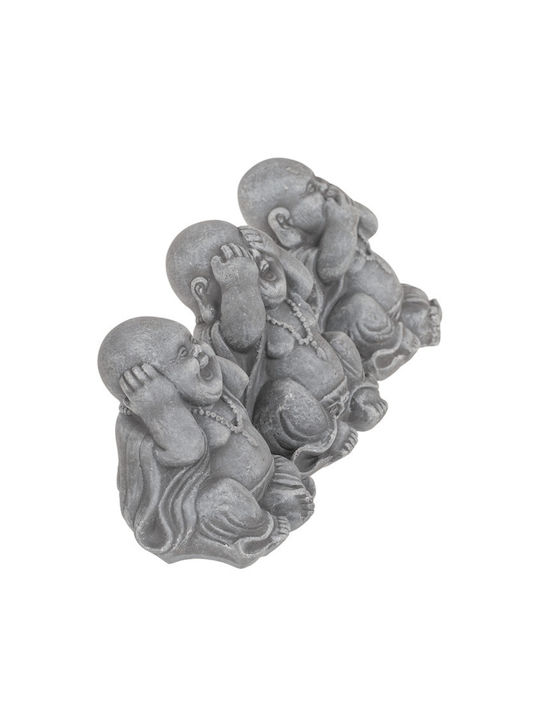 Dekorativer Polyresin-Buddha Speak No Evil (8 x 7, 5 cm)