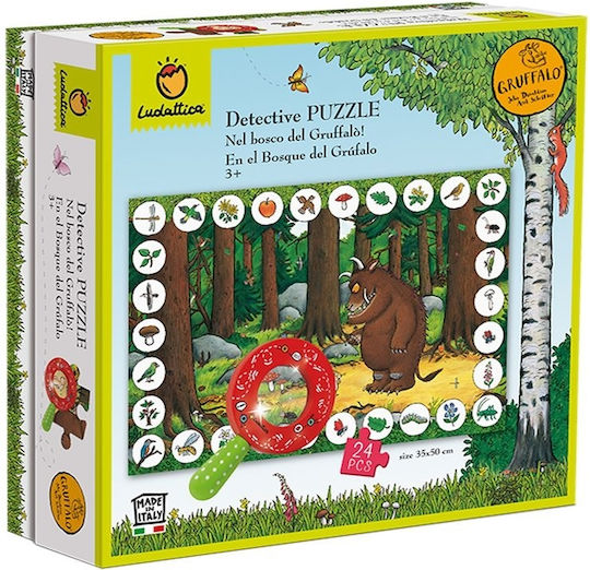 Lemnos Puzzle pentru Copii Gruffalo pentru 3+ ani+ Ani 24buc Ludattica
