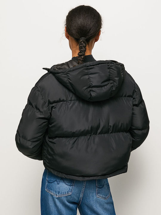 Pepe Jeans Amandine Jachetă Puffer Negru