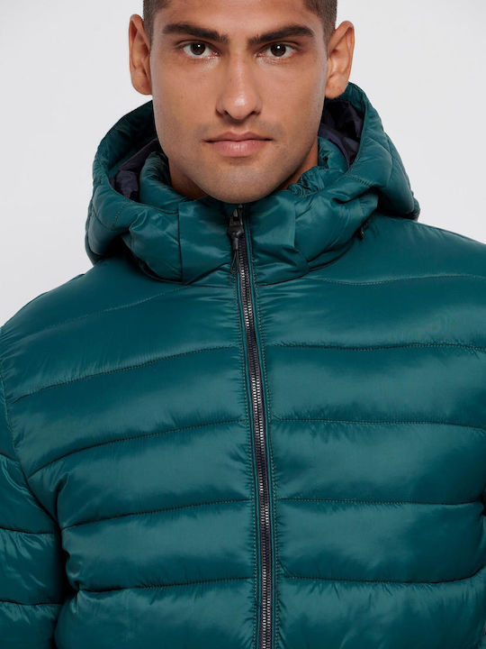 Χειμωνιάτικο Μπουφάν Puffer Ocean Green