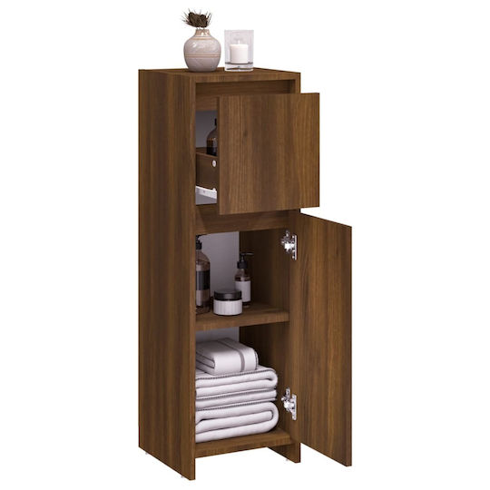 vidaXL Ντουλάπι Μπάνιου 30x30x95cm Δρυς