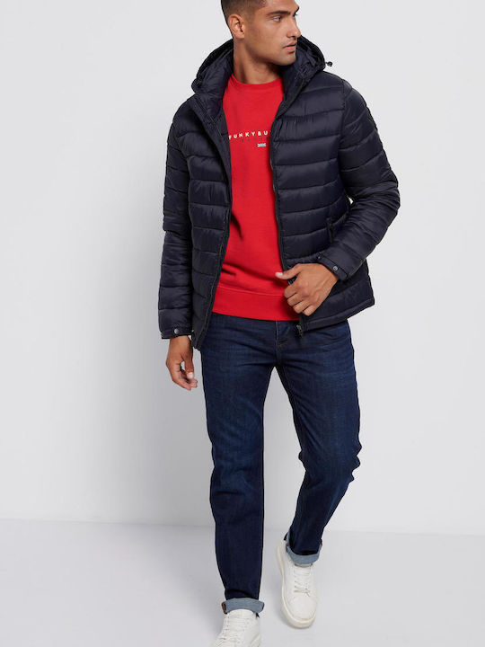 Χειμωνιάτικο Μπουφάν Puffer Navy Μπλε