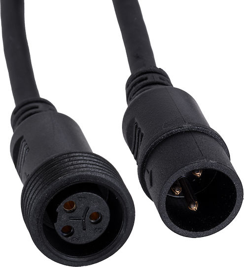 GloboStar Кабел XLR мъжки - XLR женски Черен 1м 51171
