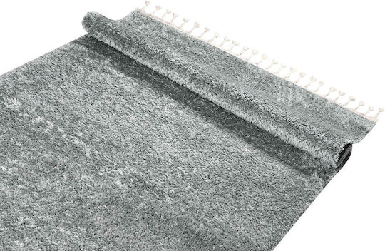 Balsan Silky Shaggy Cotton Bedroom Rugs Set D.Grey 3pcs
