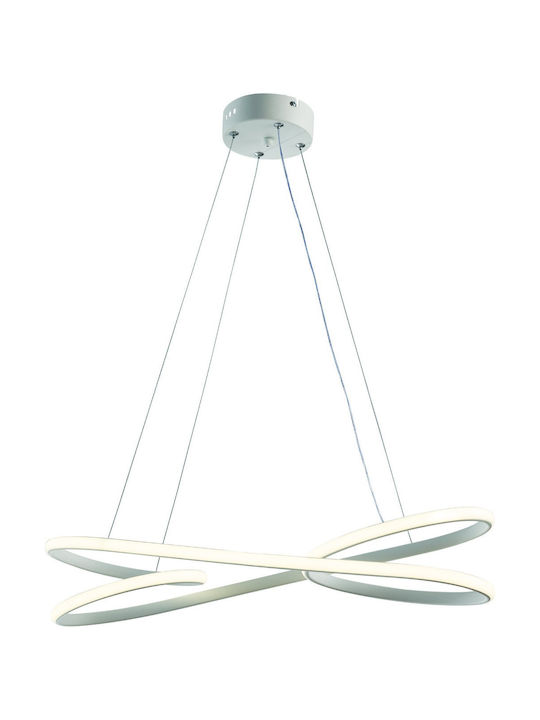 ArkoLight Κρεμαστό Φωτιστικό Μαύρο LED με Φυσικό Λευκό Φως 60x120x60εκ.