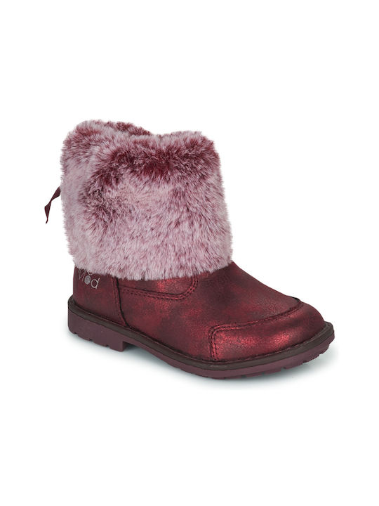 Mod8 Stelie Kids Boots with Zipper Red