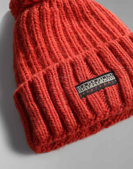 Fea 2 Ribbed Beanie Cap Red NP0A4GKA-RR9