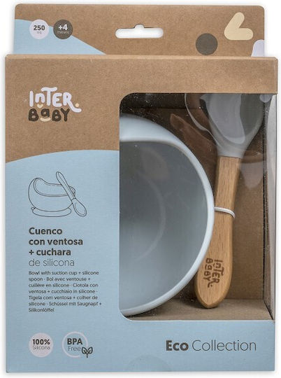 Interbaby Baby Food Container Set made of Silicone Gray 2pcs