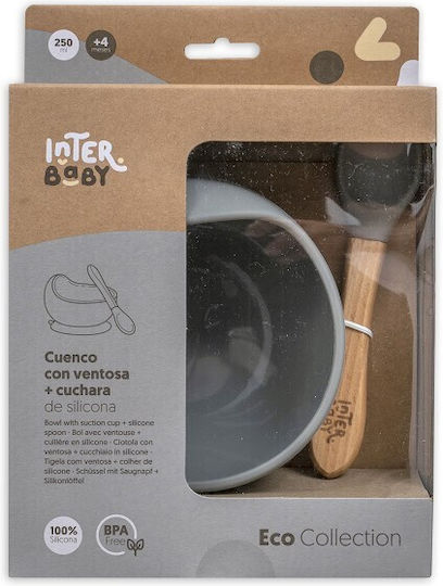 Interbaby Baby Food Container Set made of Silicone Gray 2pcs