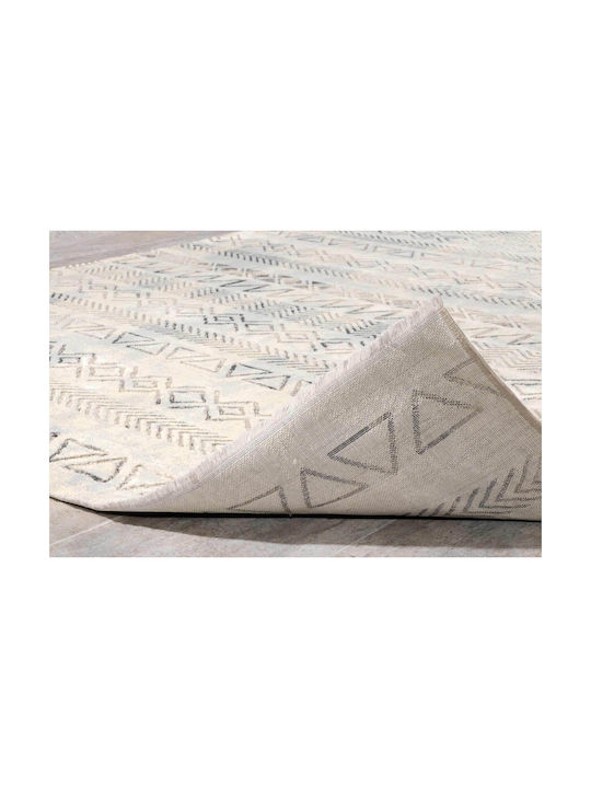 Tzikas Carpets Sign Set Modern Schlafzimmer-Teppichsets Synthetisch,Polyester/Cotton/Leather Grey 348-0-358-37461-095 3Stück
