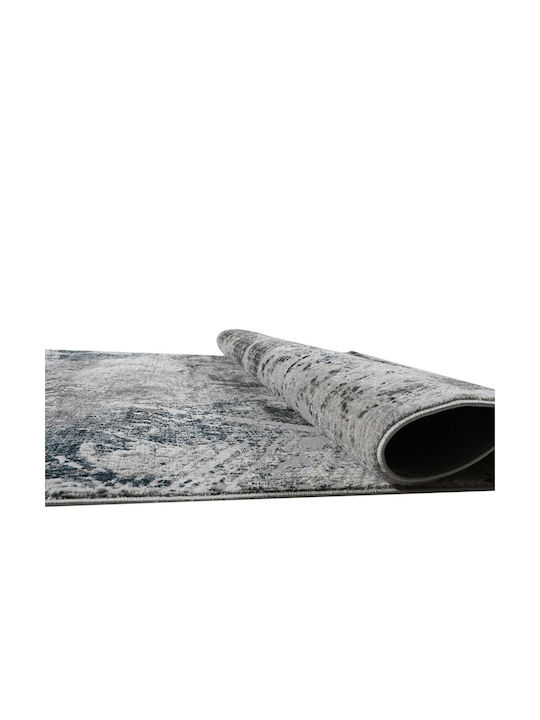 Balsan Modern Bedroom Rug Set Cadence Celeste Blue 3 Pieces