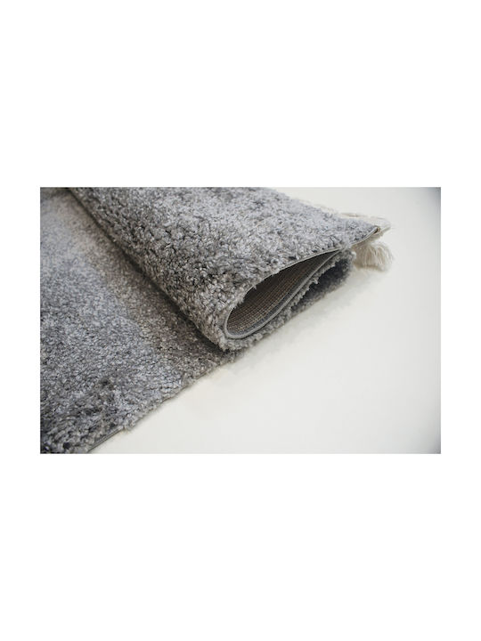 Balsan Soft Shaggy Bedroom Rugs Set Dark Grey P621176 3pcs