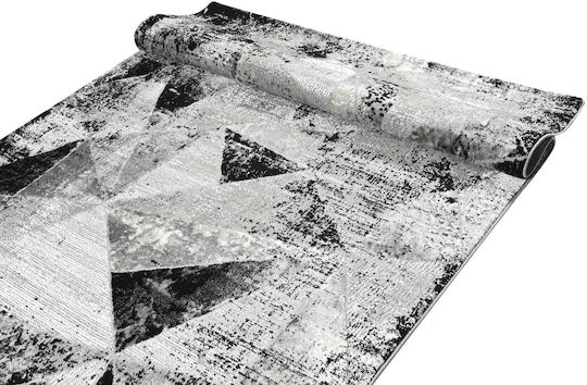 Balsan Σετ Μοντέρνα Χαλιά Κρεβατοκάμαρας Monaco Moma Grey / Black 3τμχ
