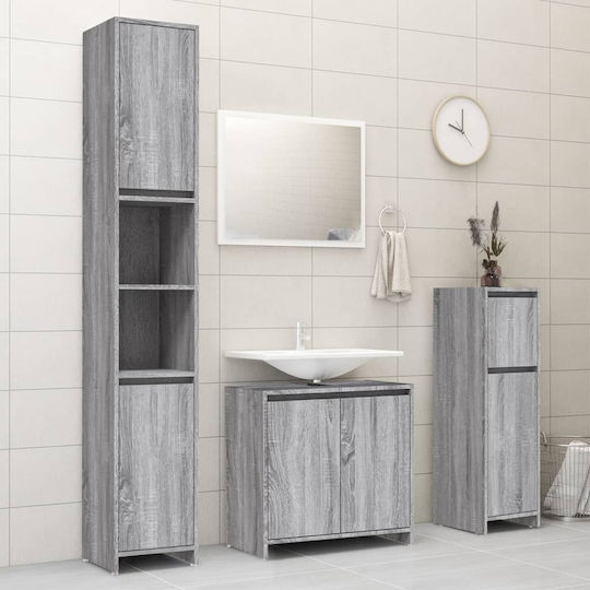 vidaXL Ντουλάπι Μπάνιου 30x30x95cm Sonoma