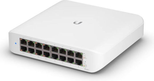 Ubiquiti Switch Lite 16 Managed L2 PoE+ Switch with 16 Gigabit (1Gbps) Ethernet Ports