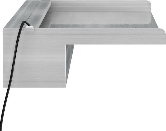 vidaXL Poolzubehör mit LED-Beleuchtung mit einer Länge von 60cm Silver