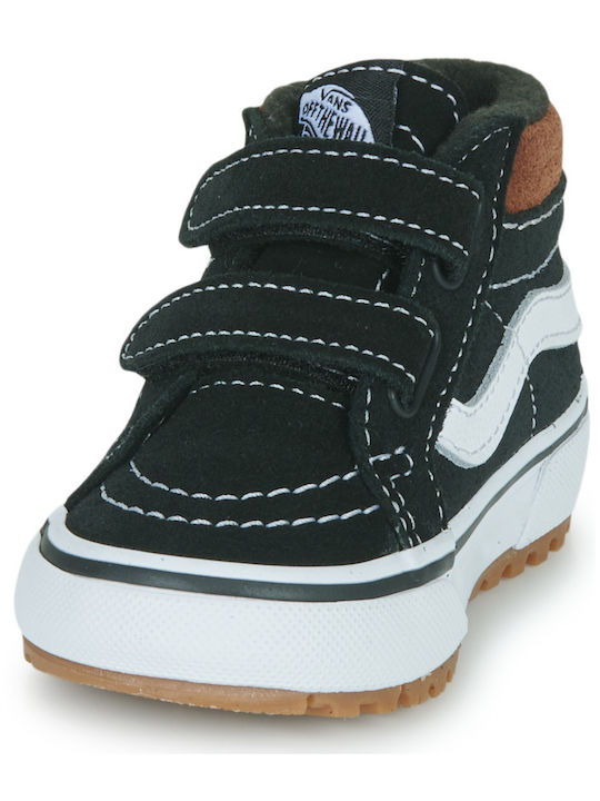 Sk8 Mid Reissue Παιδικά Sneakers High με Σκρατς Μαύρα