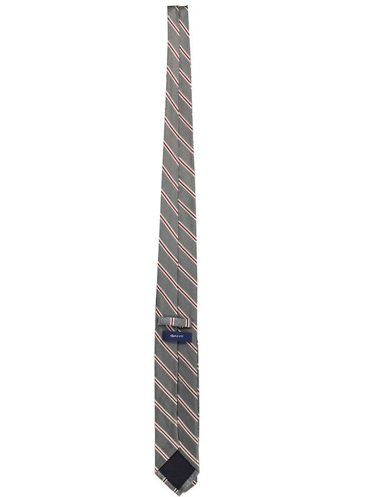 Gant Ανδρική Γραβάτα με Σχέδια σε Γκρι Χρώμα