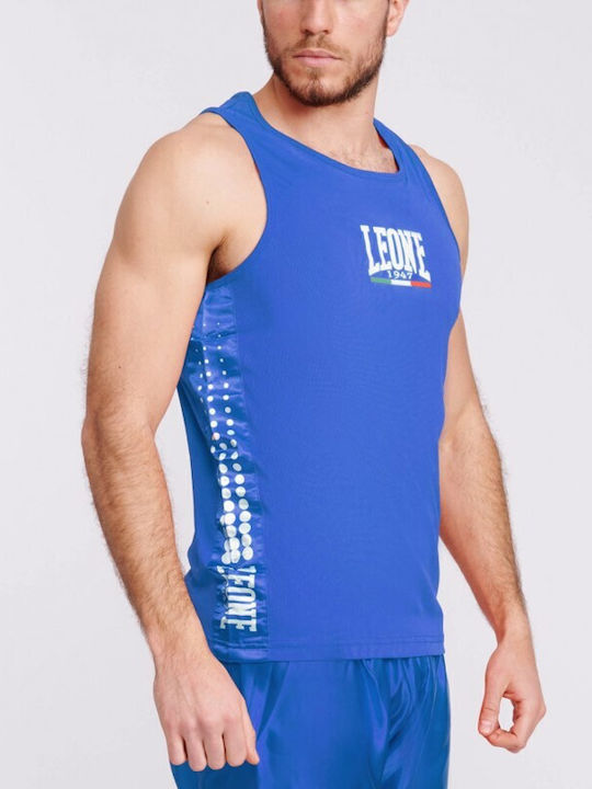 Leone AB726 Sleeveless Shirt for Boxing Blue