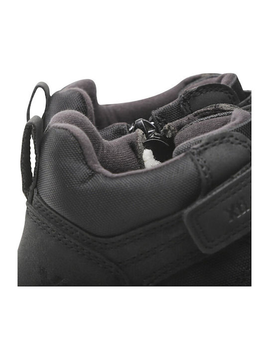 Παιδικά Sneakers High με Σκρατς Μαύρα
