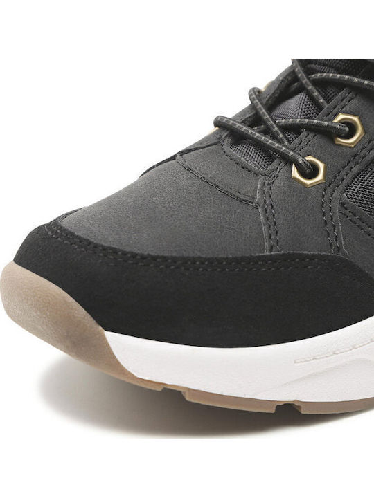 Παιδικά Sneakers High με Σκρατς Μαύρα